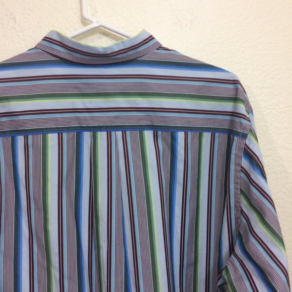 Tommy Bahama Mens Shirt Bravo Sunset Surf Stripes - Picture 6 of 16
